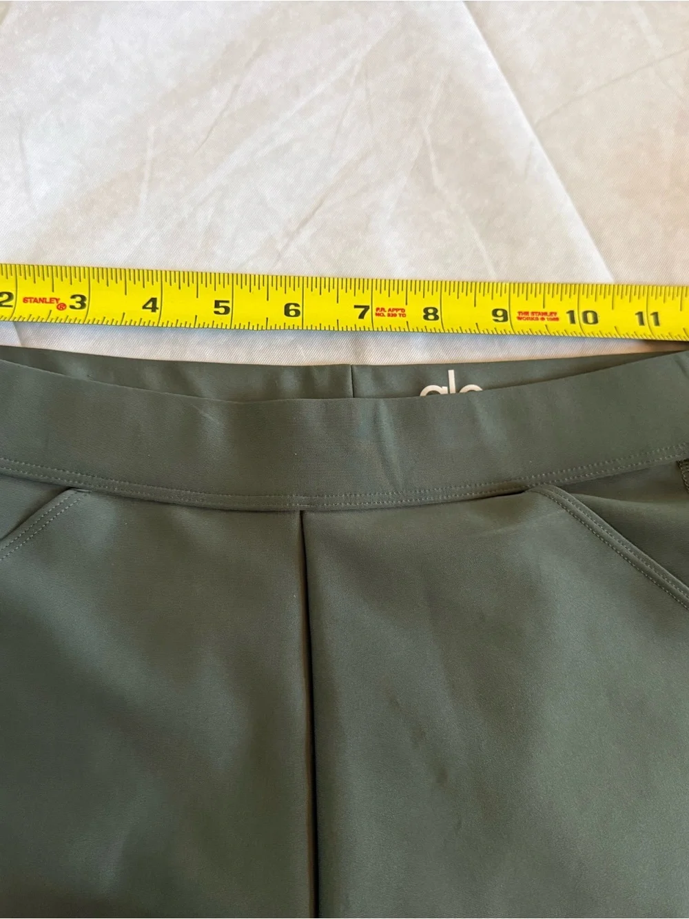 Alo Yoga High Waist Airlift Legging Small Green Olive Full Length Compression